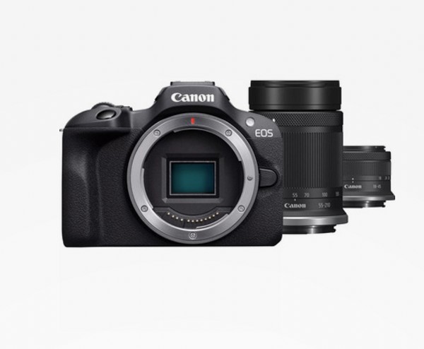 Canon EOS R100+RF-S 18 45+RF-S 55 210mm IS STM