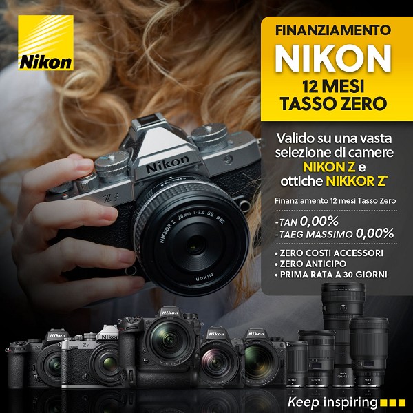 • Nikon - FINANZIAMENTO A TASSO ZERO