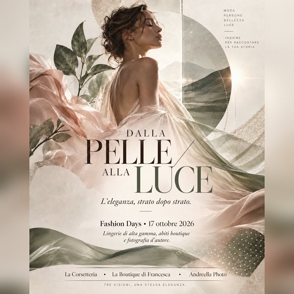 DALLA PELLE ALLA LUCE - Varese Fashion Days, 17 ottobre 2026