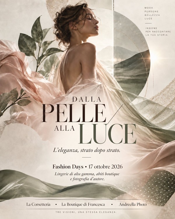 DALLA PELLE ALLA LUCE - Varese Fashion Days, 17 ottobre 2026