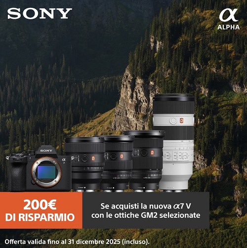 • Sony - PROMO SONY BENVENUTA ALPHA 7V - Andreella Photo